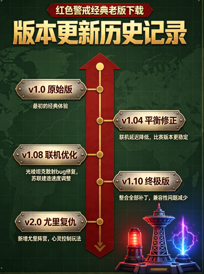 红色警戒单机经典老版版本更新历史